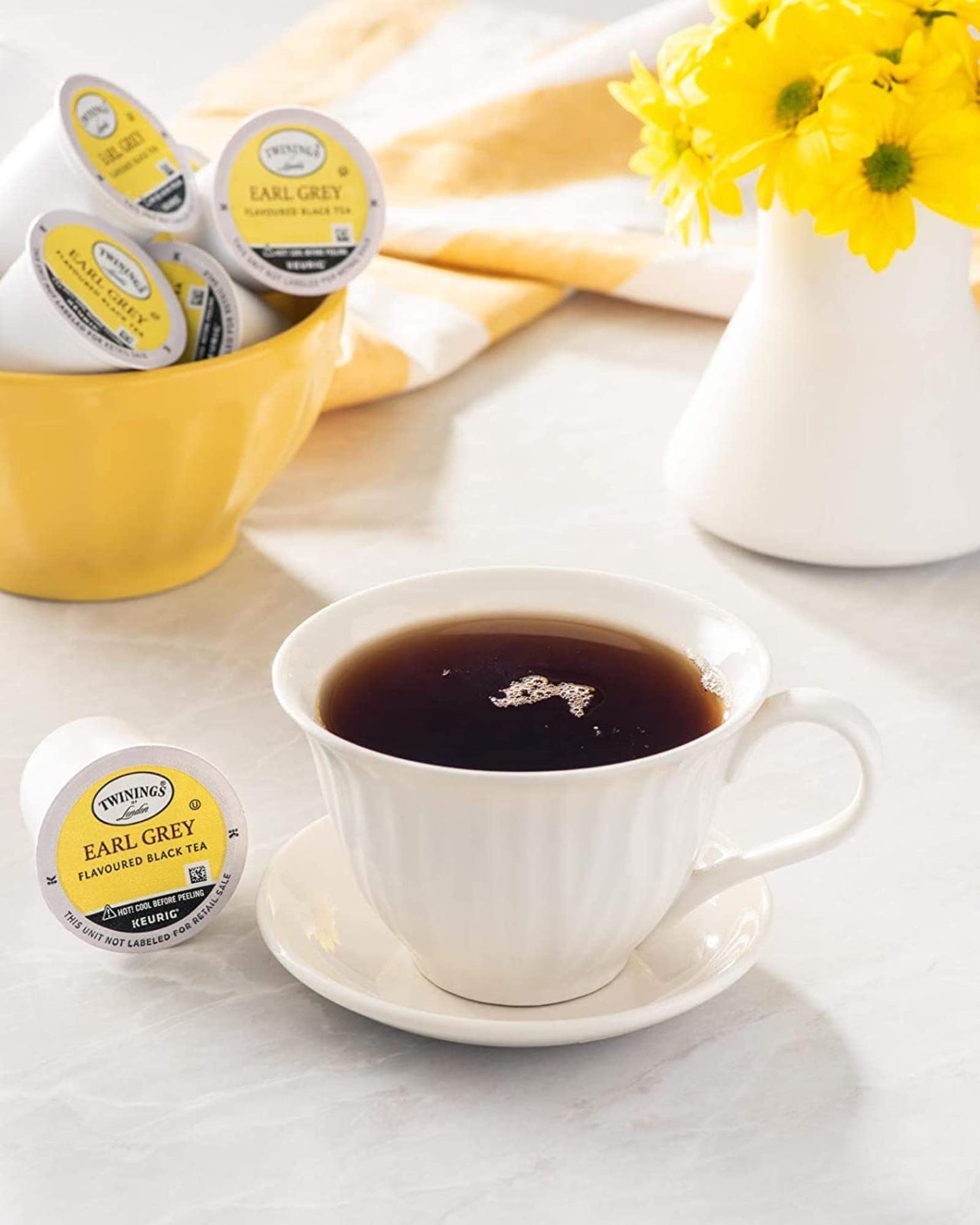 Twinings Tea K-Cup Assortment, Herbal & Black (Pack Of 24) - Perfect Gourmet Gift Set