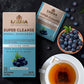 HYLEYS Tea Super Cleanse Tea - Blueberry Flavor, Caffeine Free, 25 Tea Bags