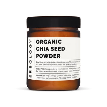 Erbology 100% Organic Chia Powder 44 Oz - Cold-Pressed From 100% Chia Seeds - High In Fiber And Protein - Rich In Minerals - Raw