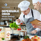 Dependable Foods Onion Powder – 13 Oz. Container - 100% Natural, Non-Gmo, Kosher Seasoning, Perfect For Sauces, Gravies, Soups, Dips & More - 100% Natural, Non-Gmo, Granulated Onion Powder