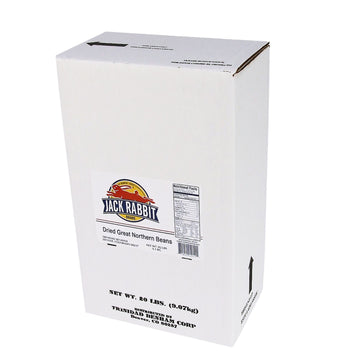Jack Rabbit Great Northern Beans - 20 Lb. Package, 1 Package Per Case