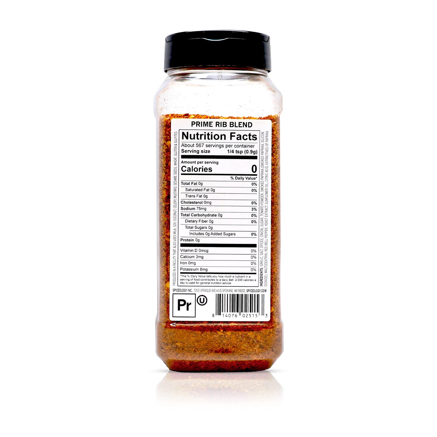 Spiceology Prime Rib Rub - Bold Savory Seasoning with Garlic & Smoked Paprika - 18 Ounces