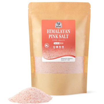 52USA Himalayan Pink Salt Fine, Non-GMO Fine Ground Table and Cooking Salt, 16oz (1 Pound), 100% Real, Pure, Unrefined Himalayan