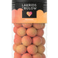 LAKRIDS BY BLOW - Peaches - 10.4 oz - Chocolate Coated Gourmet Licorice - Sweet Licorice Core Coated in White Chocolate & Peach