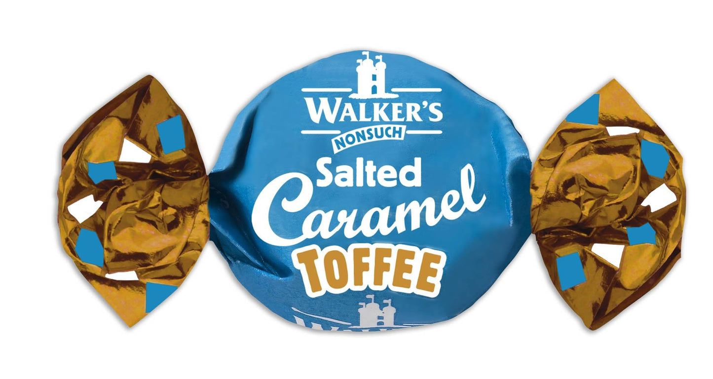Walkers' Nonsuch Salted Caramel Toffees - Traditional British Candy, Chewy Toffee, 150g (5.29 Oz) - Individually Wrapped Treat