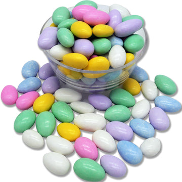Gotta B Sweet Jordan Almonds - 1 Pound Resealable Bag - Assorted Pastel Color Mix - Hard Candy