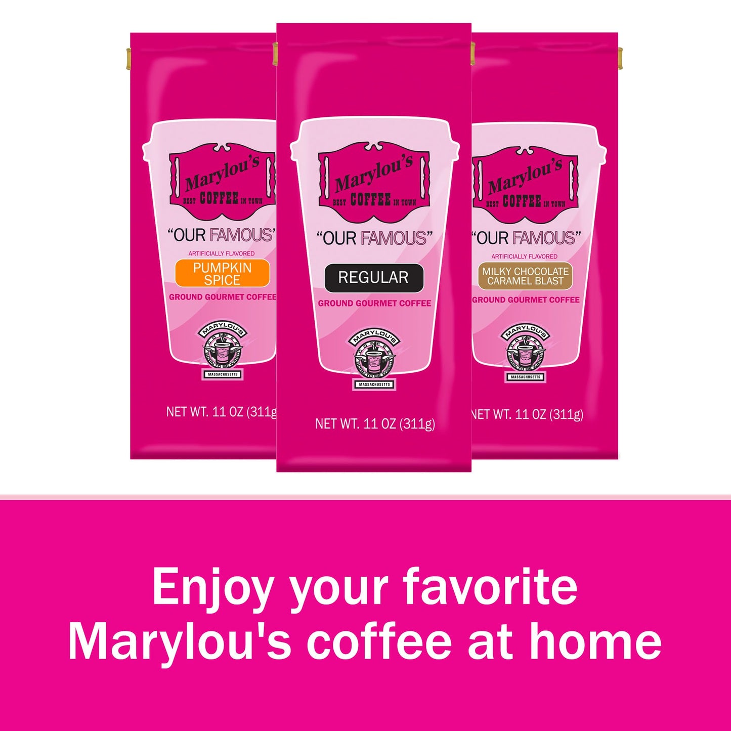 Marylous Coffee Milky Chocolate Caramel Blast Flavored Ground Coffee 11 oz