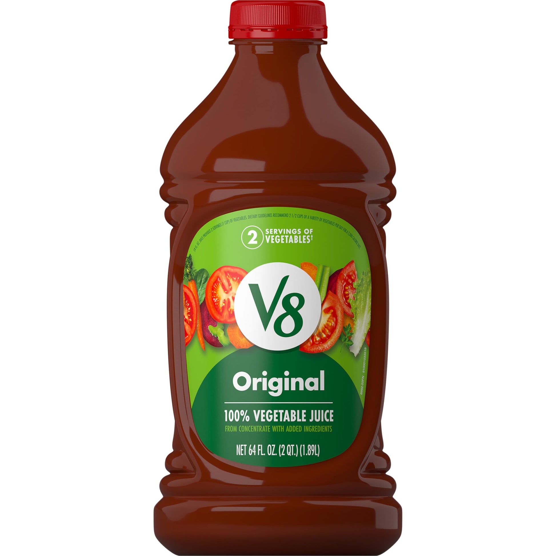 V8 Original 100% Vegetable Juice, 64 Fl Oz Bottle