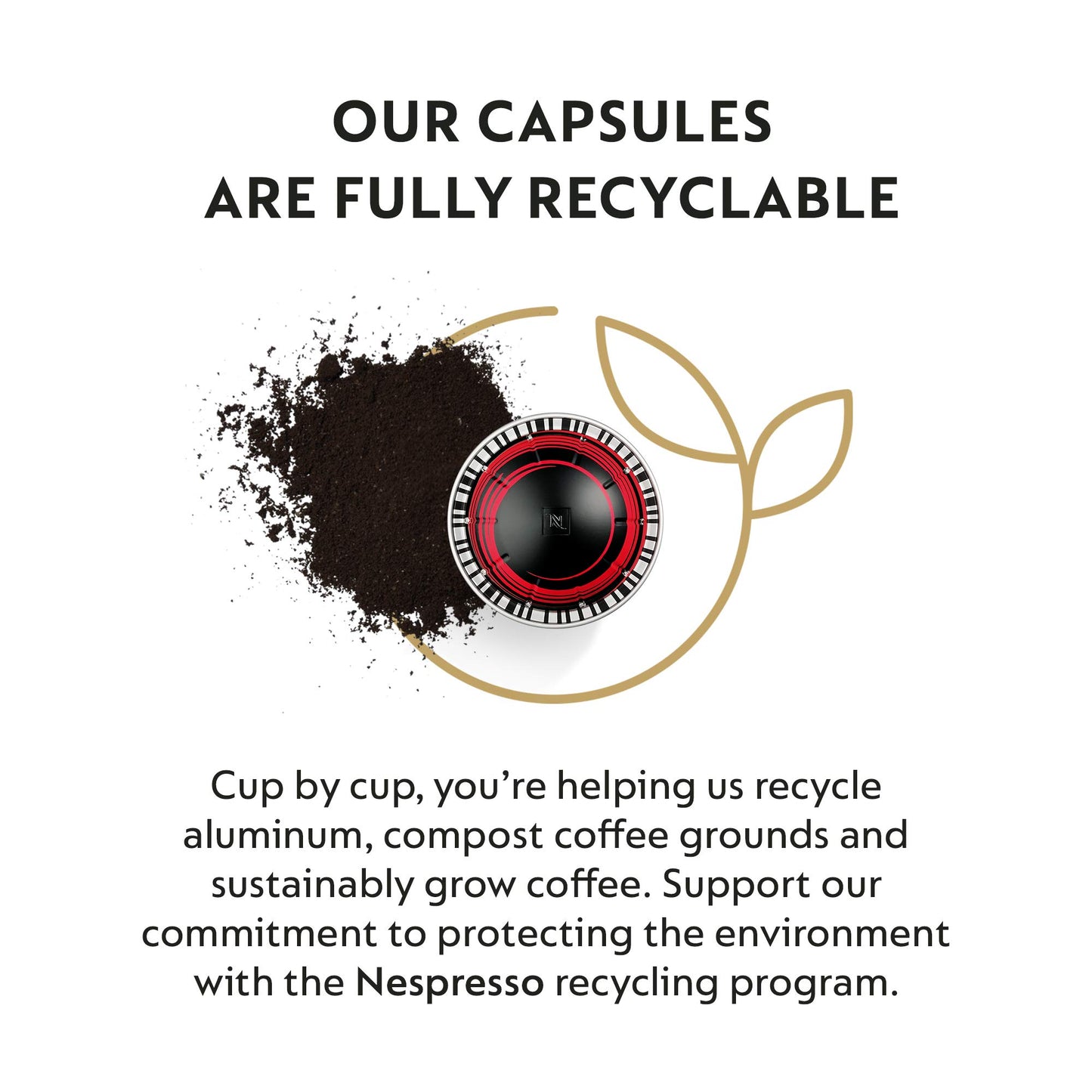 Nespresso Vertuo Half Caffeinato Mild Roast Coffee Pods, 30 Count, Brews 7.8oz, Model Ad-bm6-88696