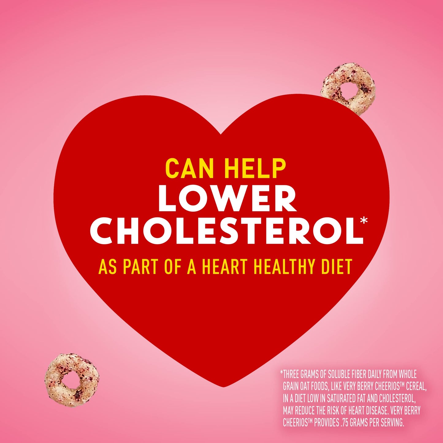 Very Berry Cheerios, Heart Healthy Cereal, Family Size, 18.6 Oz