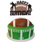 Gyufise 1Pc Football Cake Topper Rugby Ball Happy Birthday Cake Decorations For Bowl Party Decor Touchdown Sport Themed Game Day