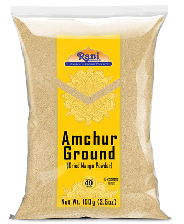 Rani Amchur (Mango) Ground Powder Spice 3.5Oz (100G) ~ All Natural, Indian Origin | No Color | Gluten Friendly | Vegan | Non-Gmo