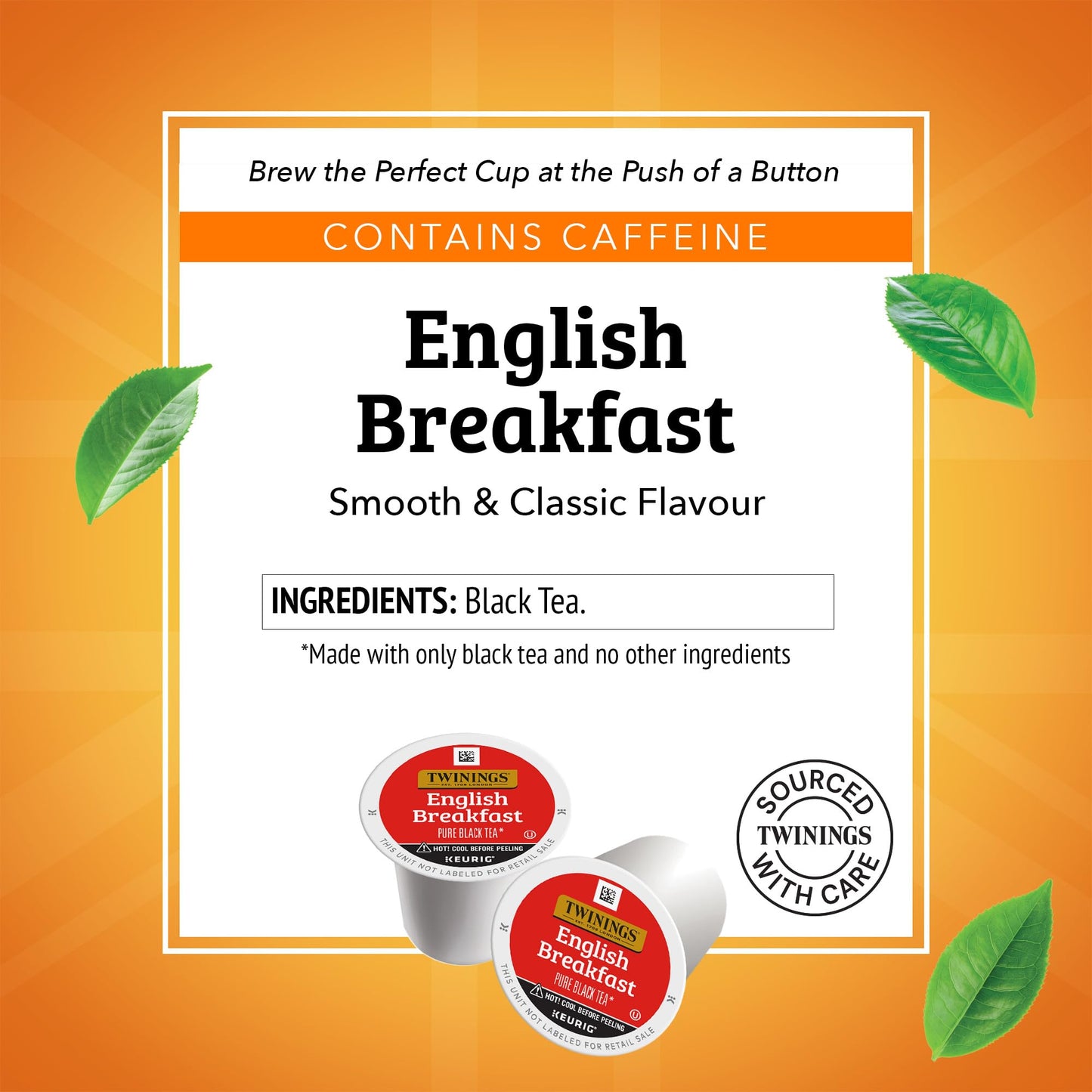 Twinings English Breakfast Black Tea 72 K-Cup Pods for Keurig, 12 Count (Pack of 6) Smooth, Flavourful, Robust, Caffeinated, Enj
