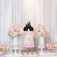 EONNCNT Castle Cake Topper - Black Glitter Cardboard Decoration for Birthday, Baby Shower, Photo Booth Props