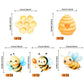 60 Pcs Edible Bumble Bee Cupcake Toppers Waper Paper Honey Bee Cupcake Picks Edible Oh Babee Cupcake Decorations For Bee Theme B