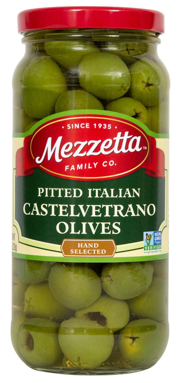 Mezzetta Pitted Castelvetrano Italian Green Olives, 8 Oz