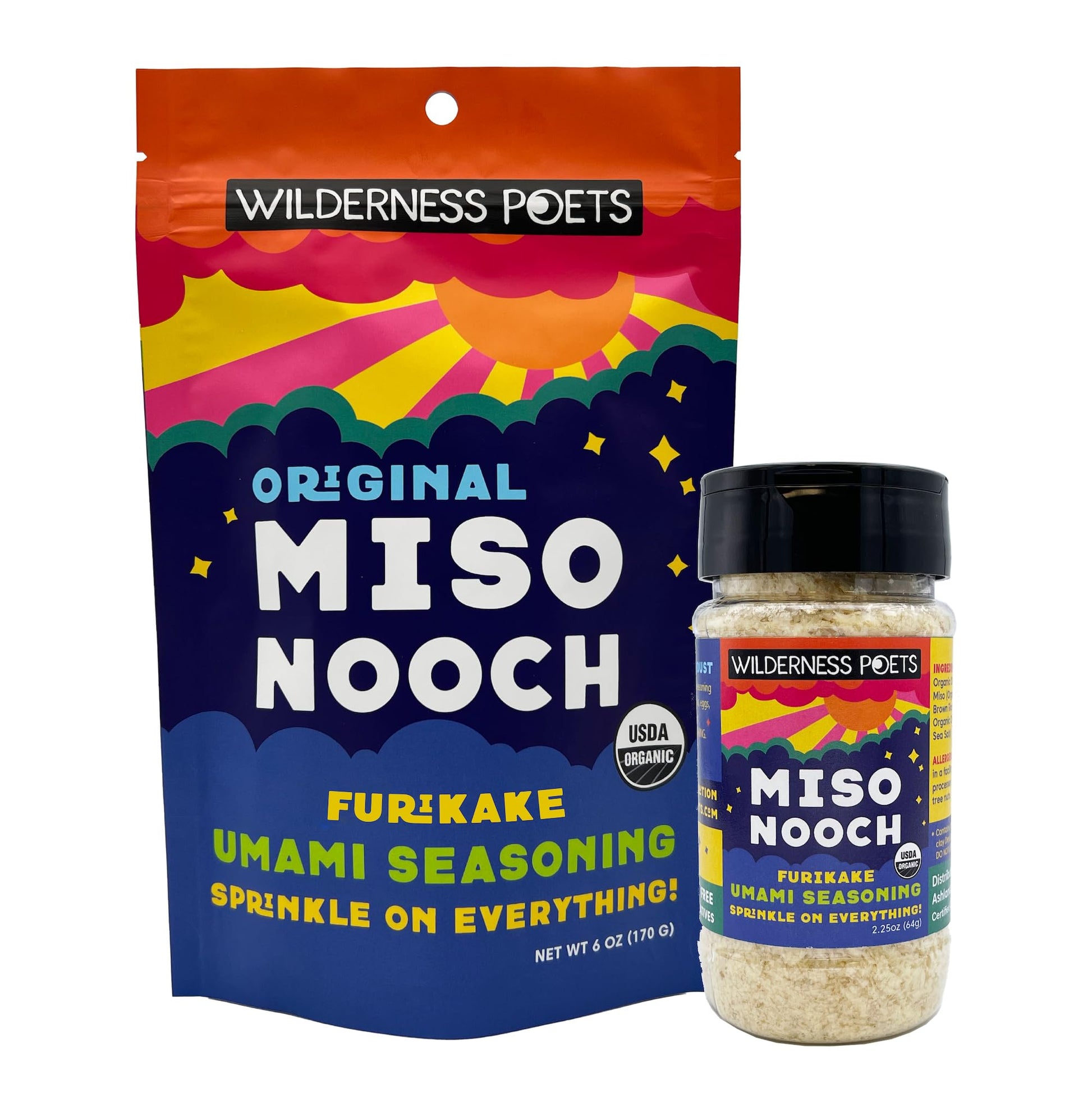 Wilderness Poets Miso Nooch Umami Seasoning - Organic, Vegan, Soy Free, 8.25 Ounce (Pack of 1)
