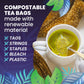 Cederberg Organic Spearmint Herbal Tea - 100 Bags, Caffeine Free, Non-GMO, Eco-Friendly