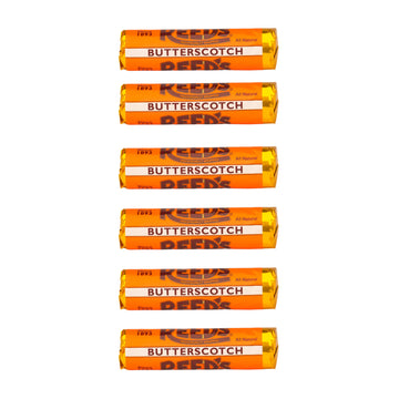 Reeds Individually Wrapped Butterscotch Candy Rolls | Six Rolls | Traditional Butterscotch Hard Candy | Creamy And Buttery Old-F