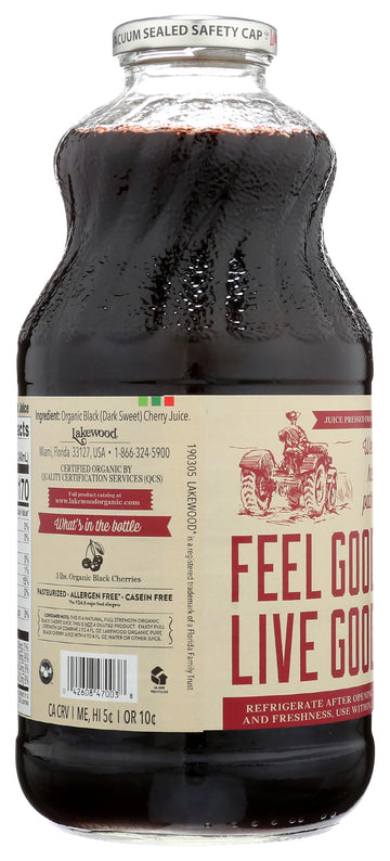 Lakewood Organic Fresh Pressed Pure Black Cherry (1 X 32 FL OZ)