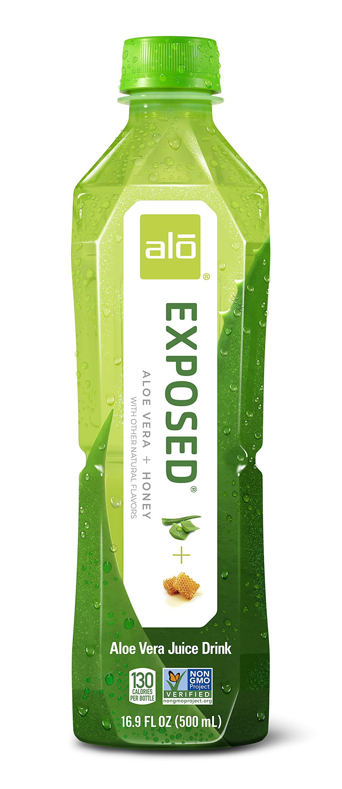 ALO Aloe Vera Juice Drink with Honey, 16.9 fl oz, Pack of 12