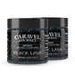Caravel Gourmet Black Lava Salt - All-Natural Sea Salt with Activated Charcoal - 4 oz. Jar (2-Pack)