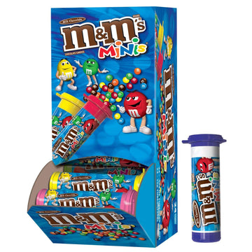 M&Ms Milk Chocolate Minis Candy, 1.08-Ounce Tubes (Pack of 24)