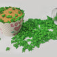 Clonynix 3.4 oz Green Grass Edible Sprinkles - Football Field Cake Decoration for St. Patrick's Day Cupcakes and Cookies