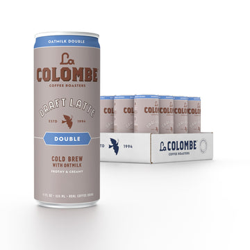 La Colombe Coffee, Oatmilk Double Latte, 11 fl oz Cans (Pack of 12), Coffeehouse Quality Cold Brew, Specialty Grade Coffee Beans