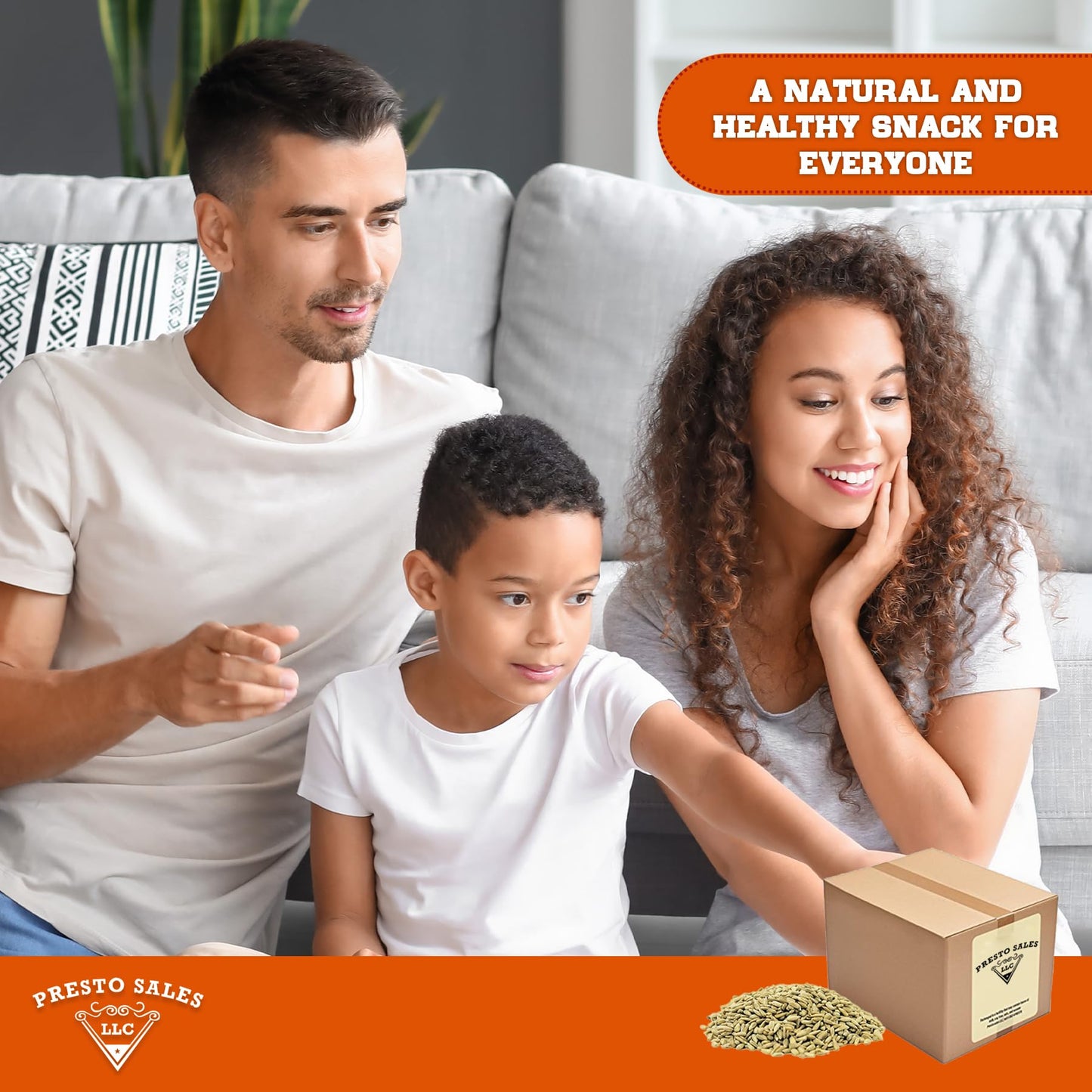 Presto Sales Raw Shelled Sunflower Seeds, Vegan, 10 LB Resealable Pouch