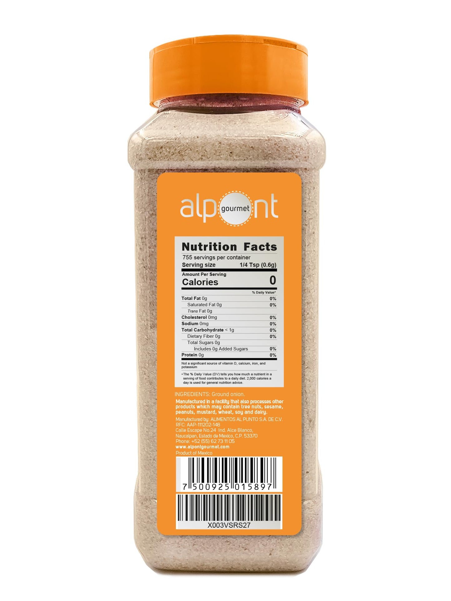 Alpont Gourmet Onion Powder 16Oz (453G), All Natural, Non-Gmo, Packed To Keep It Fresh, Premium Quality