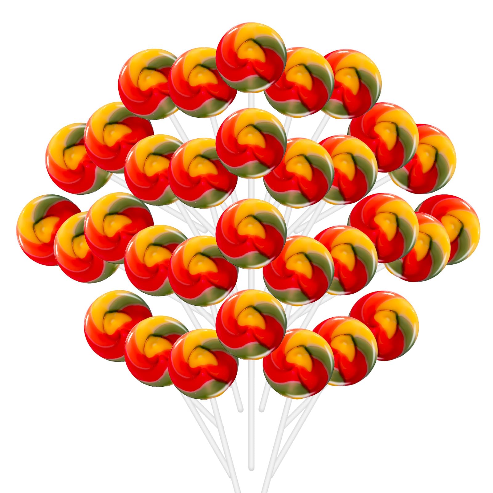 ZOFIA SWEET 32 Pack Rainbow Candy Lollipops, Gluten Free, Individually Wrapped, Model HLWQYT-N-RSLM-12G32