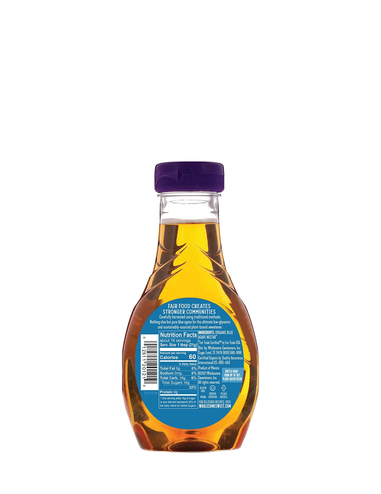 Wholesome Organic Blue Agave Syrup, 11.75oz Bottles, 6-Pack