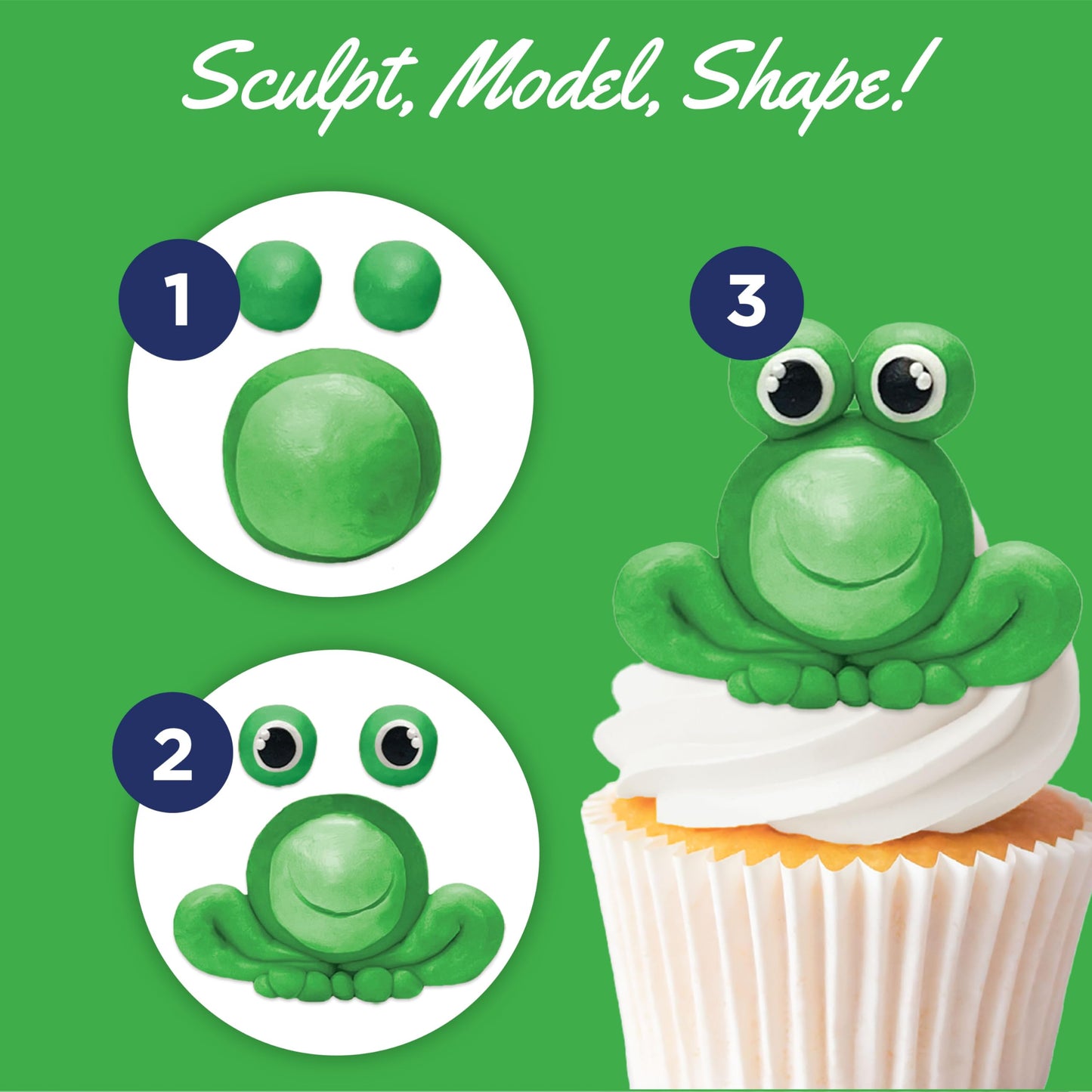 Satin Ice Chocopan Green Modeling Chocolate (4 Ounce) For Cake Decorating
