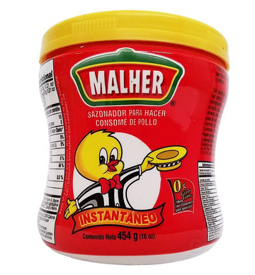 Malher Chicken Bouillon 16 Oz - Consome De Pollo (Pack Of 12)