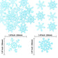 Gyufise 60Pcs Edible Snowflakes Cupcake Toppers - Snowflake Cake Decorations Wafer Paper Sprinkles For Christmas Winter Holiday Theme Party Supplies Blue