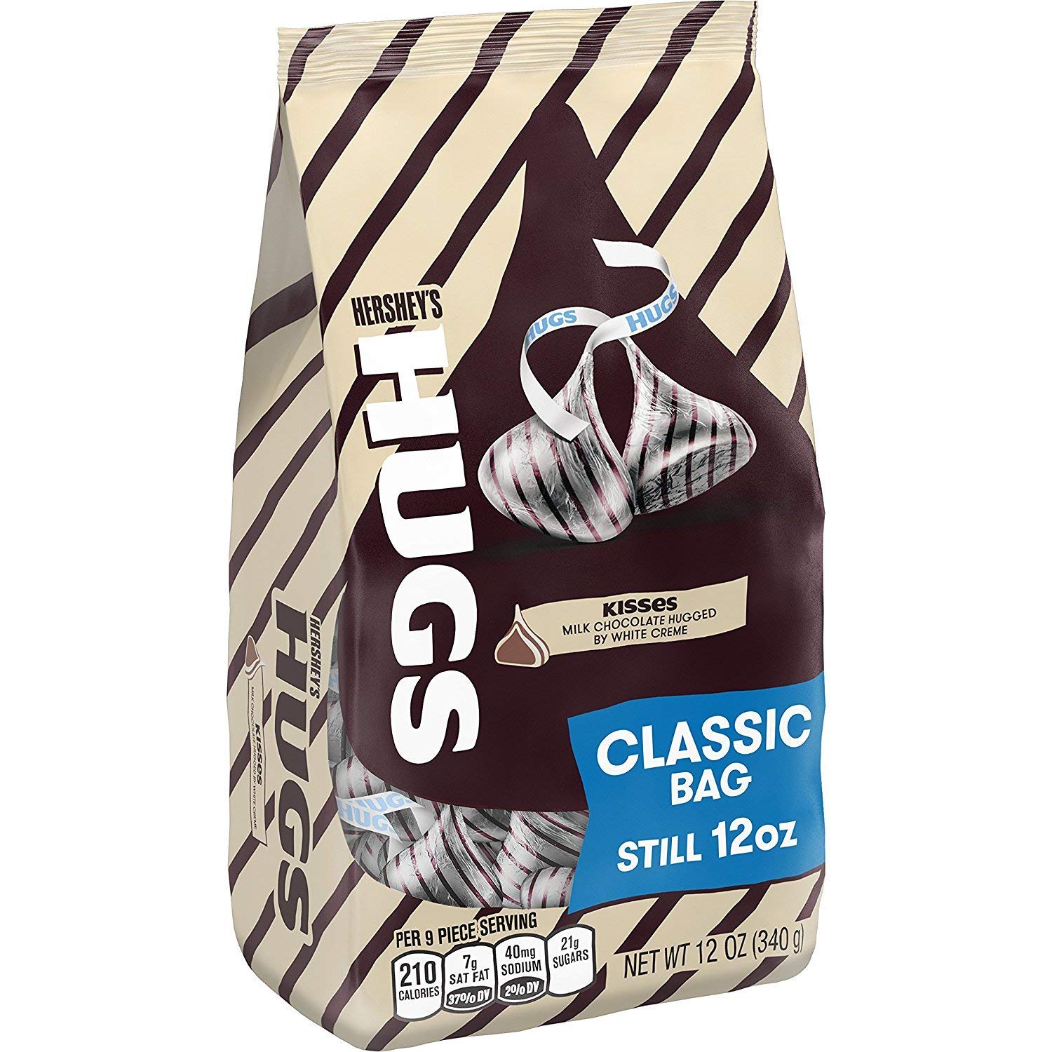 Hershey'S Hugs Kisses Candies, Classic 10.6 Oz Bag - 2 Pack