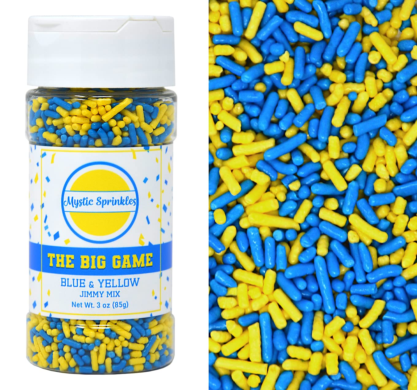 Mystic Sprinkles The Big Game Jimmy Mix 3oz Bottle (Blue & Yellow)