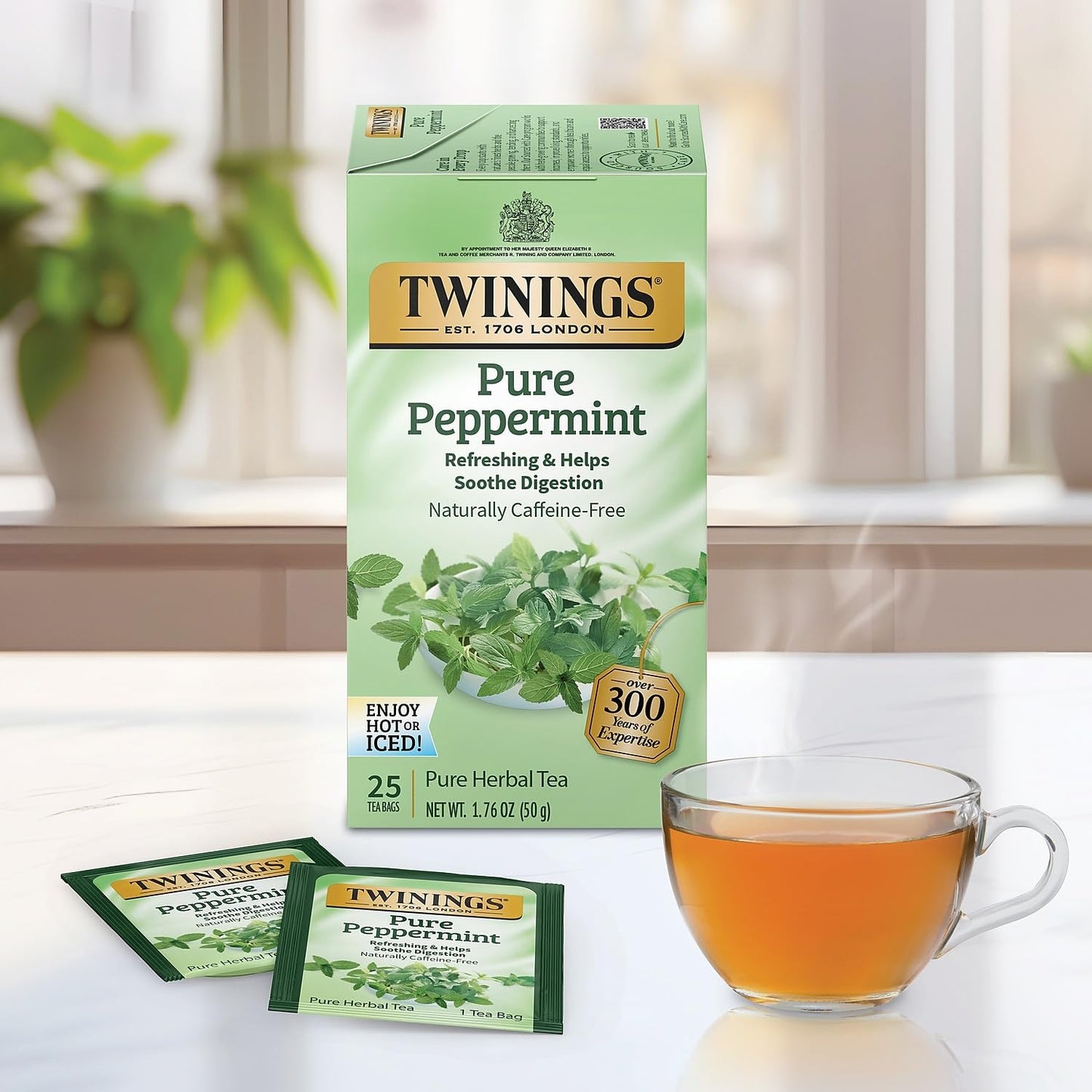 Twinings Pure Peppermint Tea, 25 Count