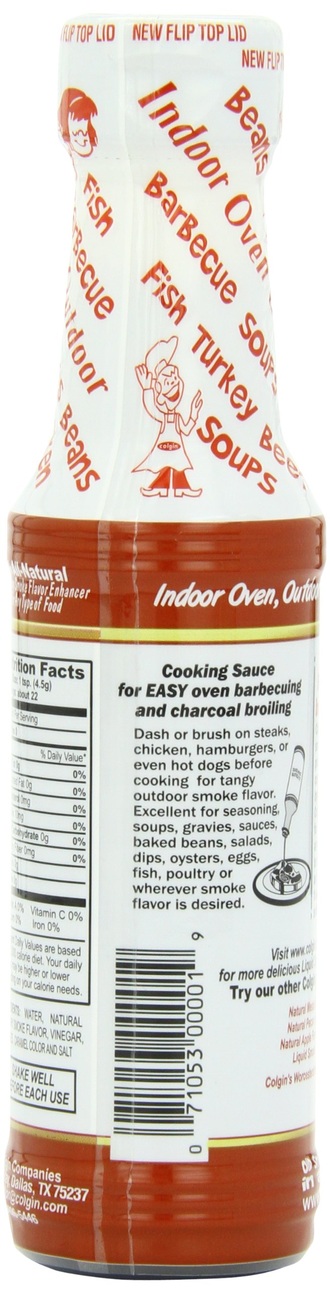 Colgin Authentic Hickory Liquid Smoke 4 oz for Home Cooks & BBQ Enthusiasts - Liquid Smoke for Cooking - Rich, Sweet Smoky Flavo