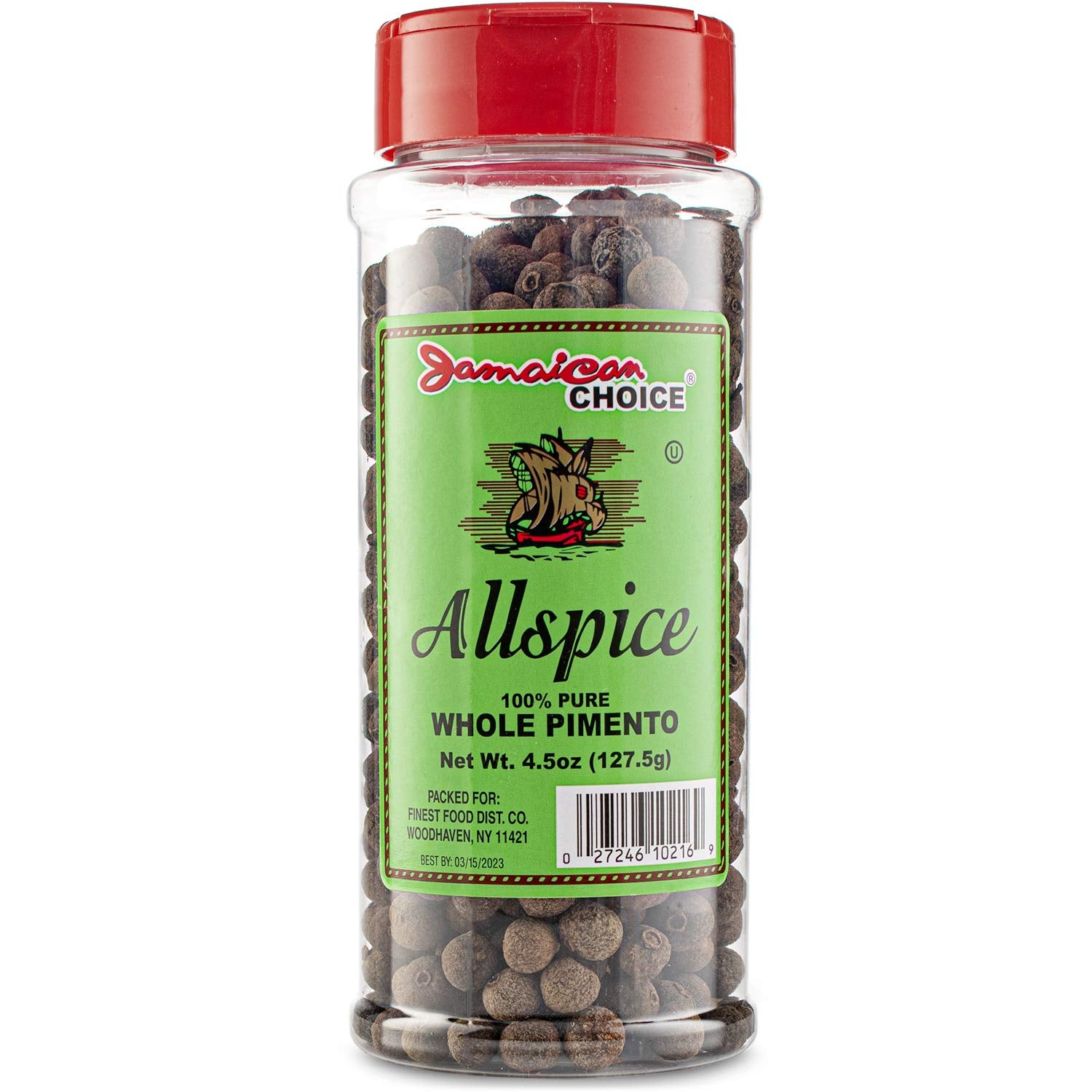 Jamaican Choice Allspice Whole Pimento Seasoning, 4.5 Oz, Pack of 1