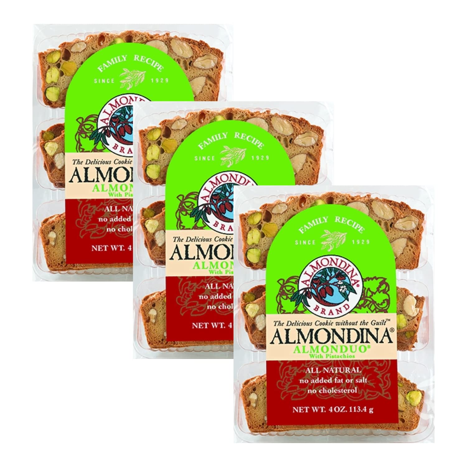 Almondina Cookies Almonduo 4.0 OZ(Pack of 3)