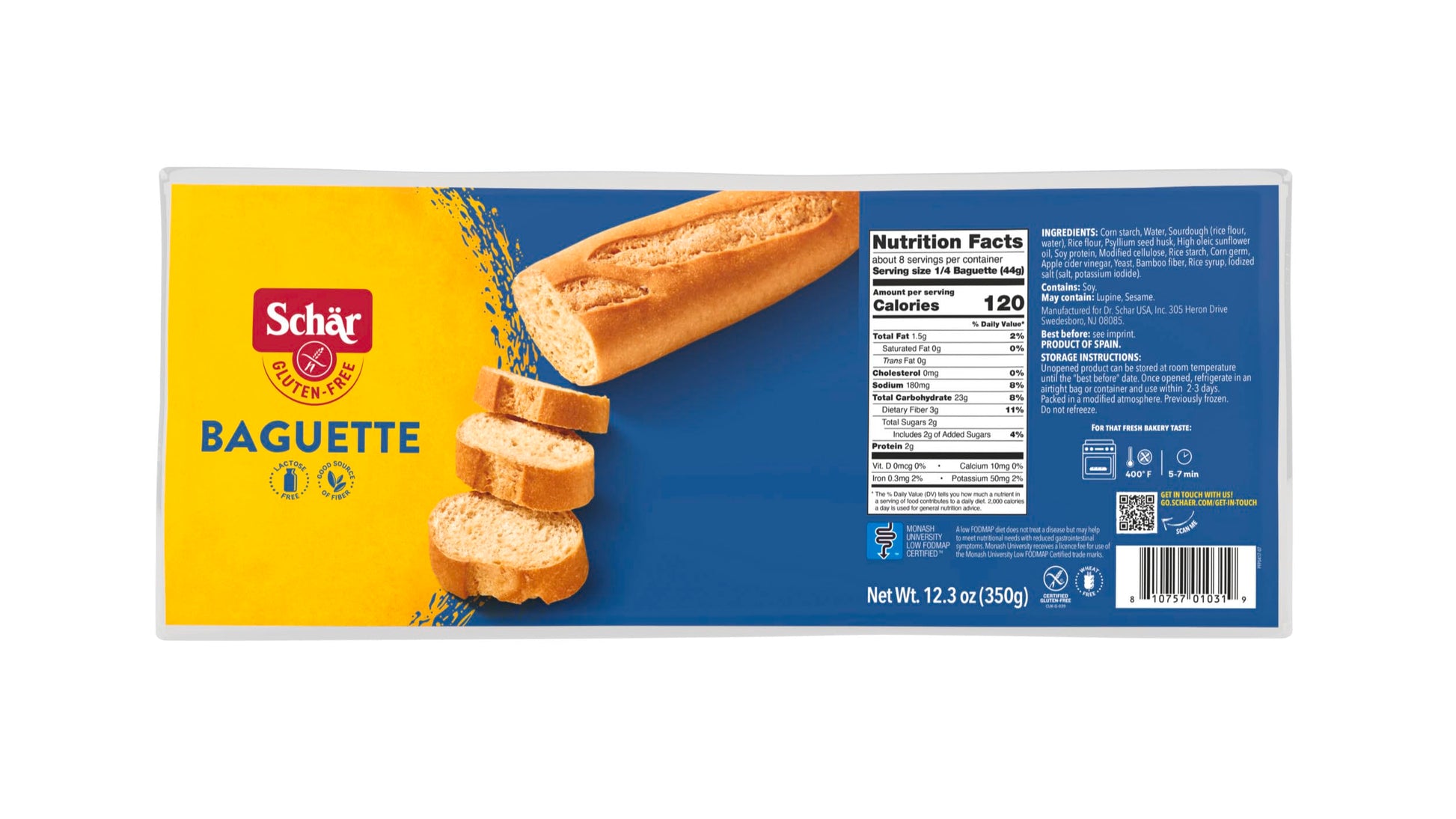 Schar Baguette, 12.3 Oz (Pack Of 6)