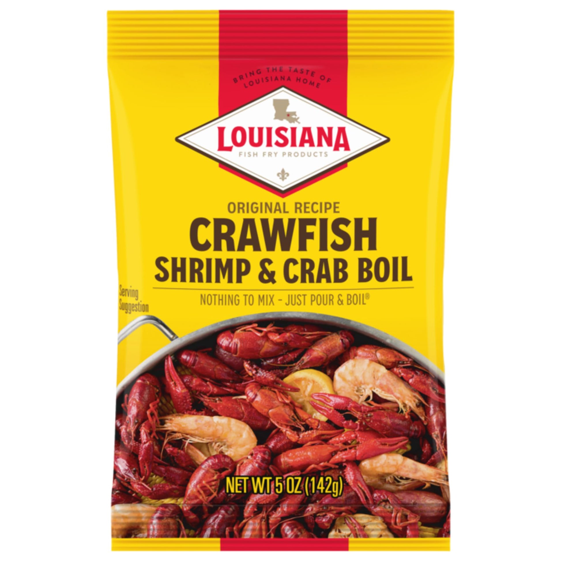Louisiana Fish Fry Products Crawfish, Shrimp & Crab Boil Seasoning - Spicy & Delicious Seafood Powder Complete Seasoning - Low Salt Cajun Seasoning (5 Ounce (Pack of 1))