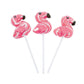 Pink Flamingo Swirl Lollipop Suckers. (12 Individually Wrapped Candies) Party Candy And Favor Supplies