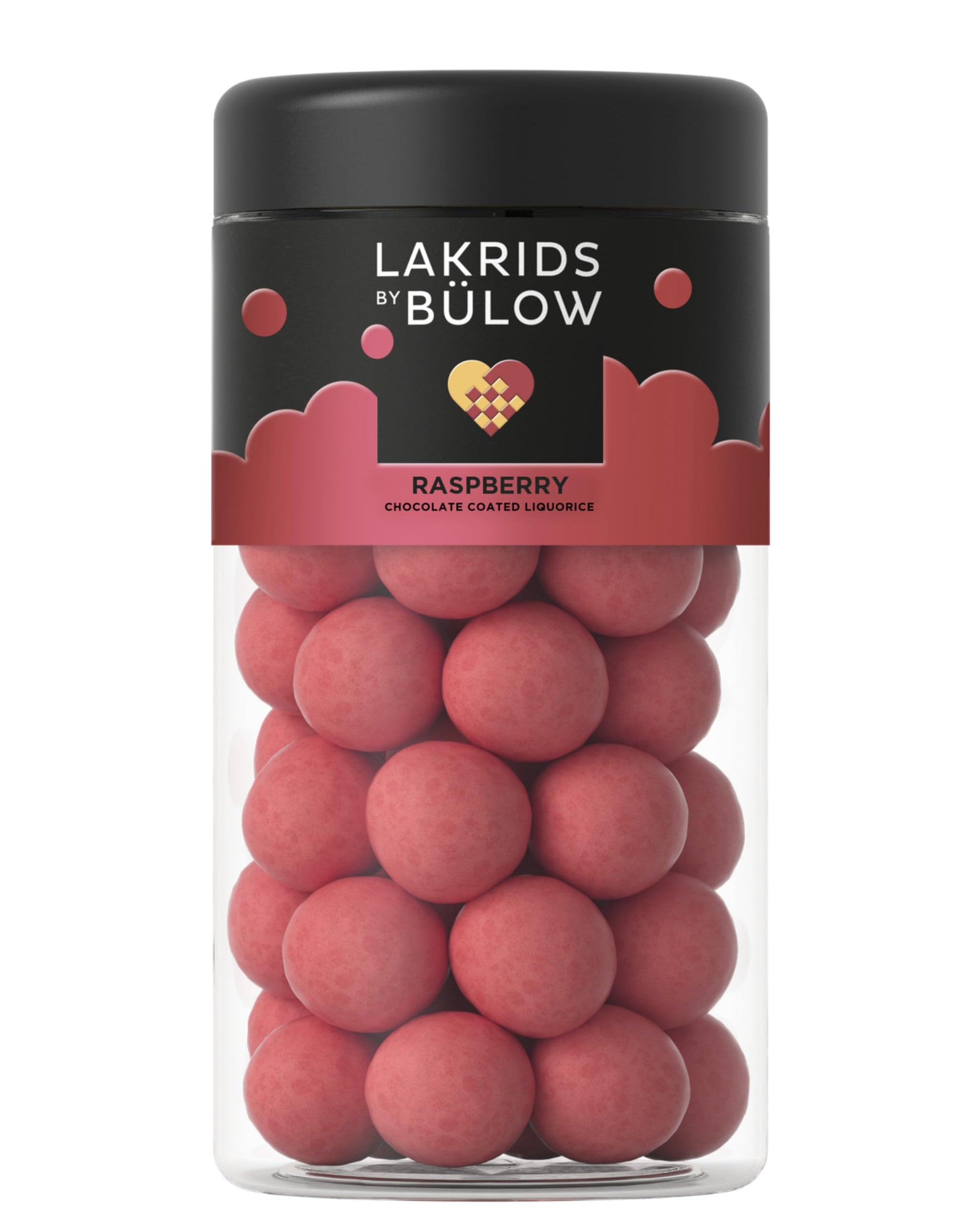 LAKRIDS BY BLOW - Crispy Raspberry - 10.4 oz - Chocolate Coated Gourmet Licorice - Sweet Licorice Coated in White Chocolate and 