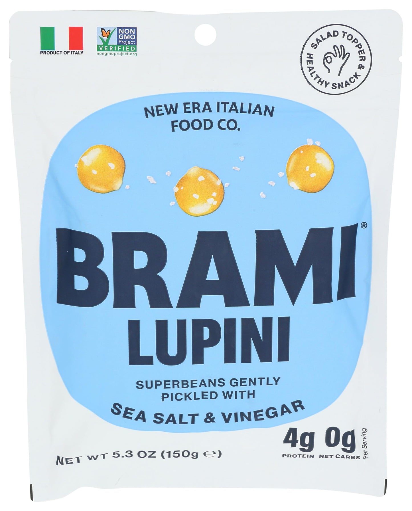Brami Lupini Snack Bean Sea Salt, 5.3 oz