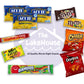Movie Candy Popcorn Snacks Basket - Movie Night Supplies - Snack Box Care Package Gift Baskets - Binge Watching - Date Night - F