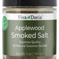 Viva Doria Applewood Smoked Sea Salt, Fine Grain, 5 Oz Glass Jar