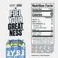 RYSE Fuel Energy Drink - Sour Punch Blue Raspberry - Sugar Free, Vegan - 200mg Natural Caffeine - 16 fl oz Cans (12-Pack)